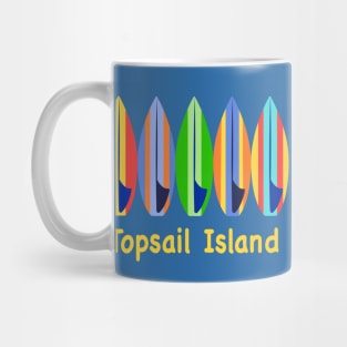 Topsail Island NC Surfboards Mug